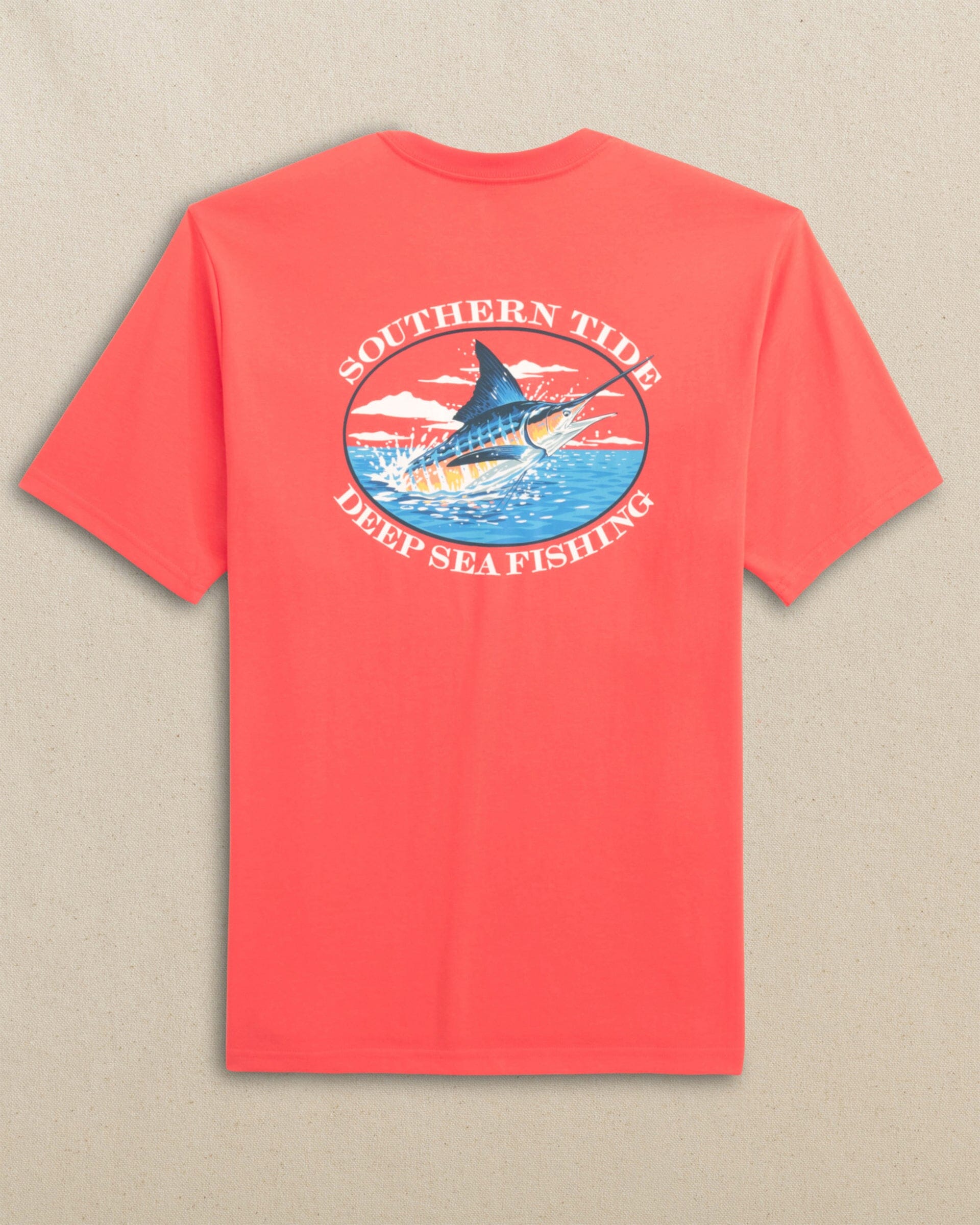 deep sea fishing polos Red Tuna Shirt Club | Anglers Charters Short sleeves Outdoor Sport Fishing Polo Shirt