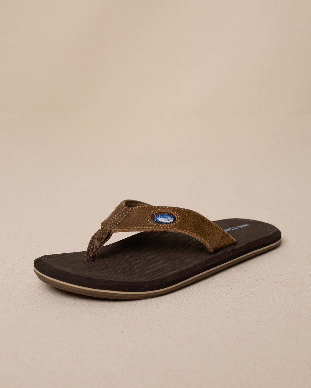 The front view of the Southern Tide Men's River Rock Flipjacks by Southern Tide - River Rock