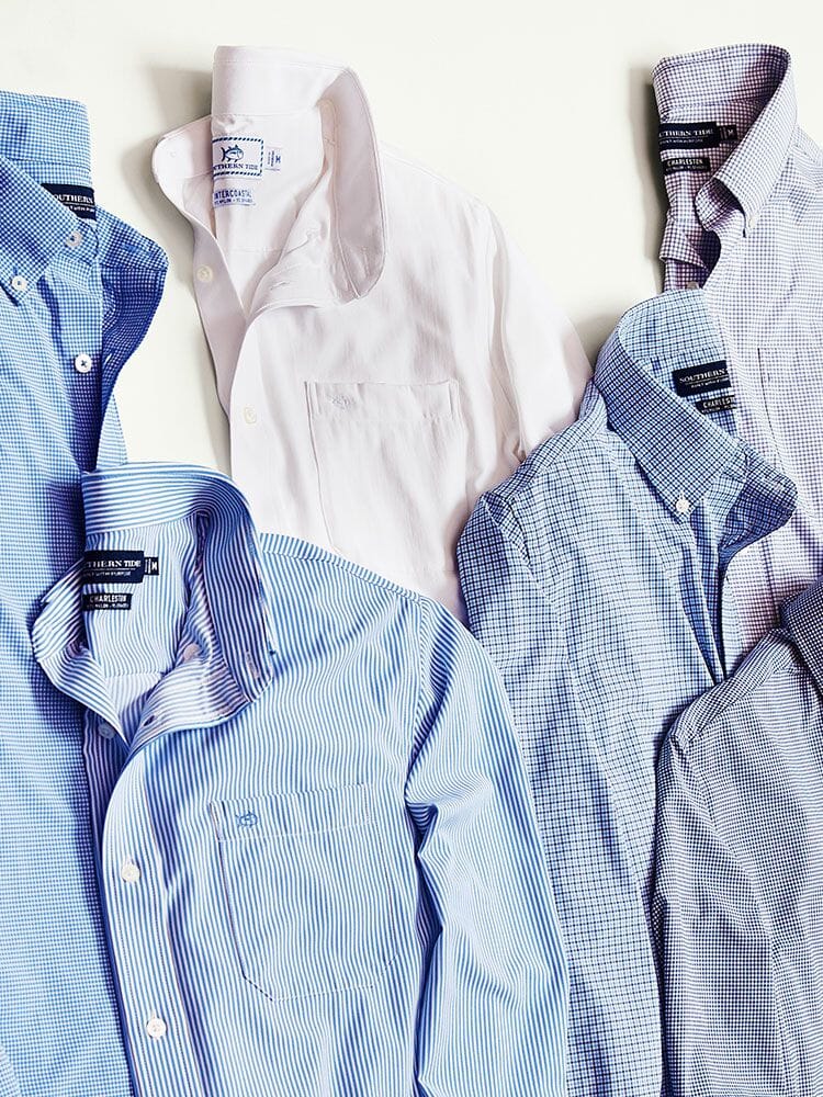 Men's performance button down shirts