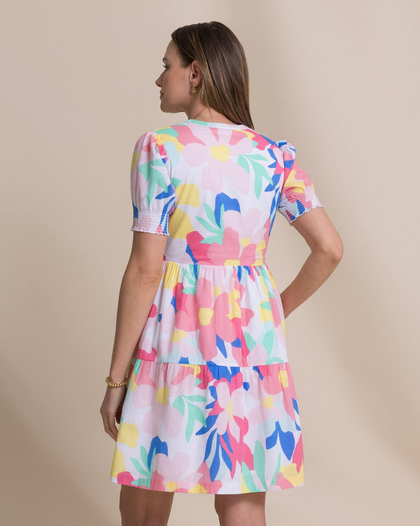 short colorful dress Multi-color 3D Flower Short Homecoming Dress with Straps