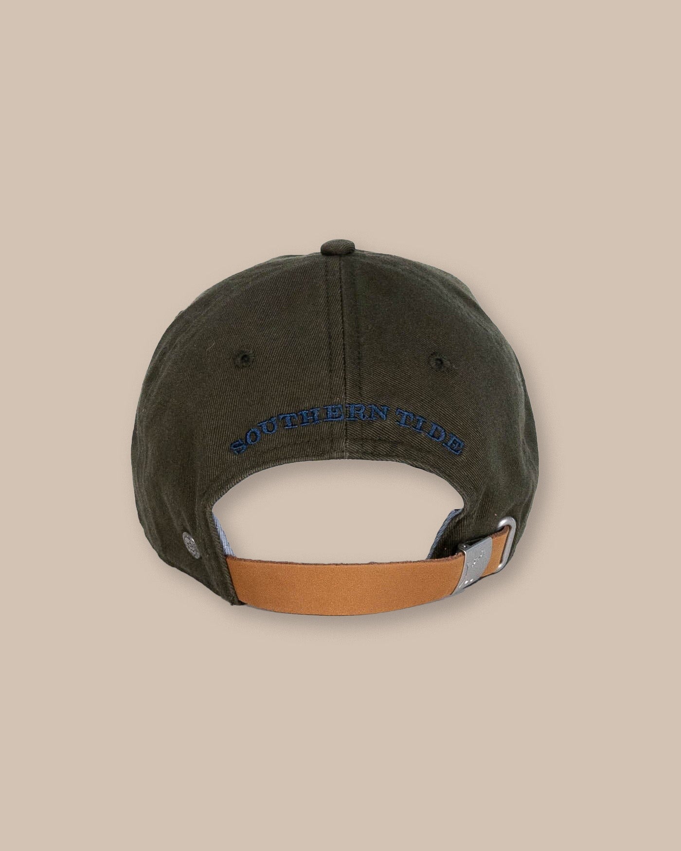 Snapback hat with leather strap online