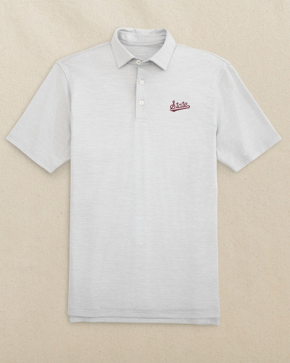 Mississippi State Script Driver Spacedye Polo C_Polo Shirts Southern Tide 