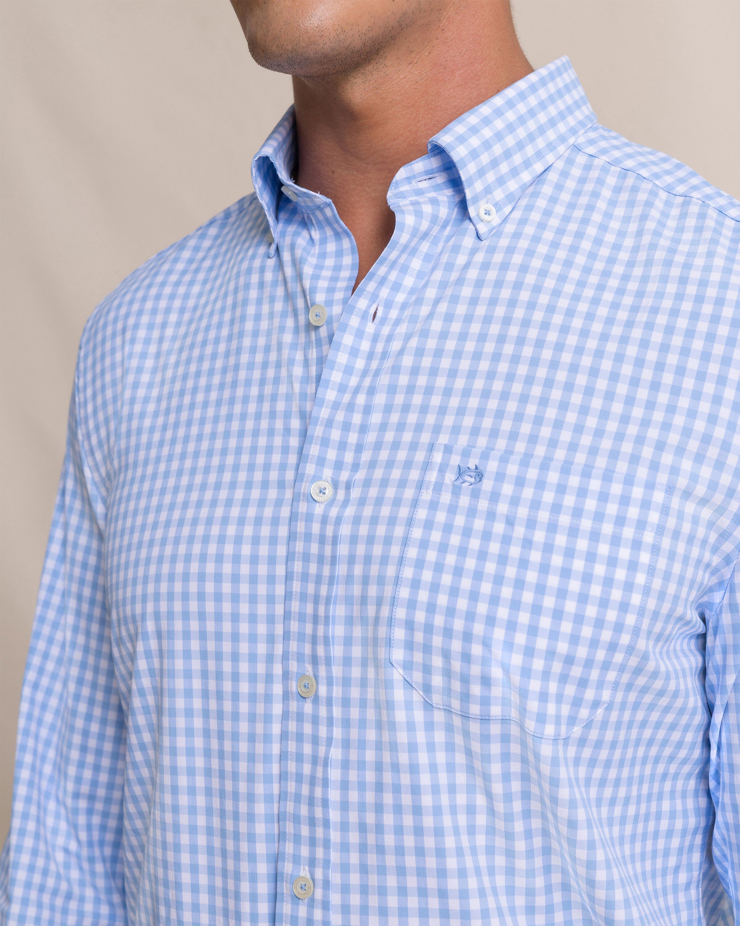 Men's Nassau Gingham Coastal Breeze® Sport Shirt | Southern Tide
