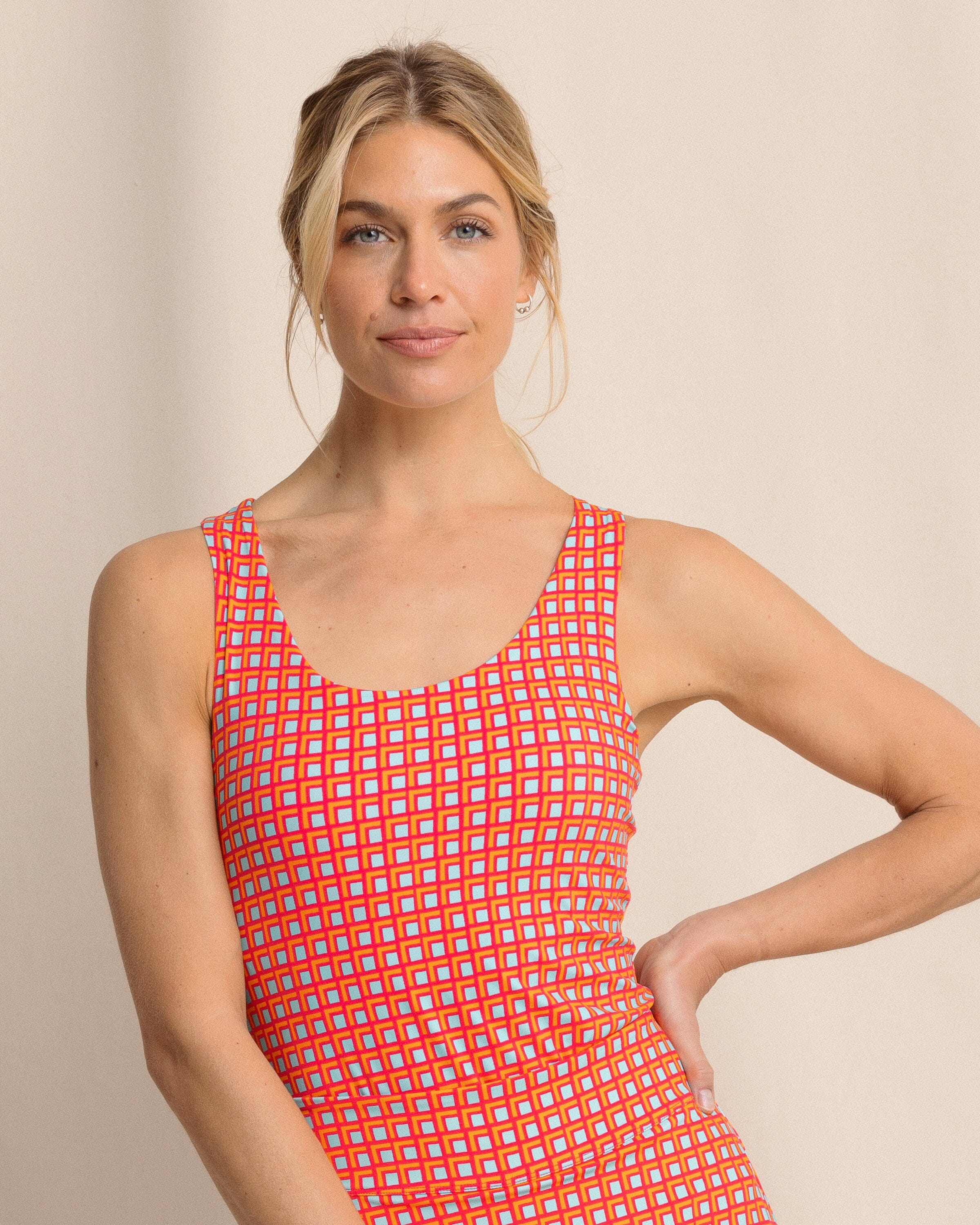 Women's Natalie Printed Cross Back Tank | Southern Tide