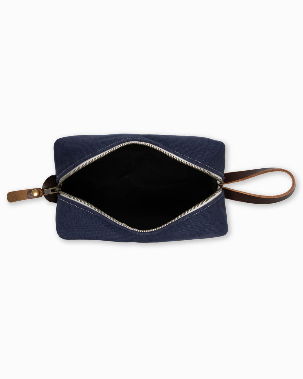 The detail view of the Southern Tide Navy Dopp Kit by Southern Tide - Navy