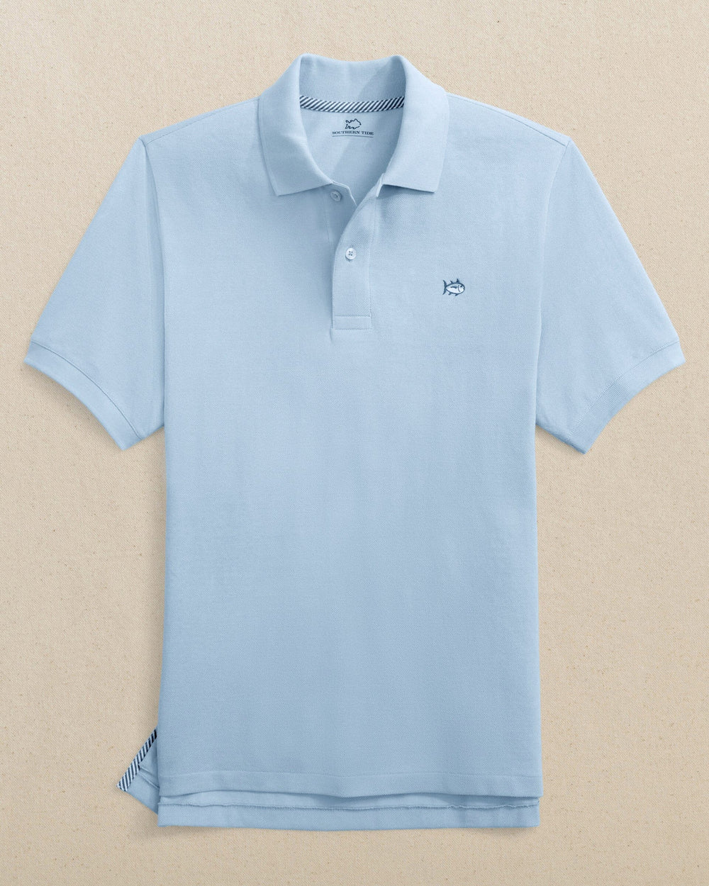The front view of the Southern Tide Skipjack Polo Shirt by Southern Tide - Tide Blue