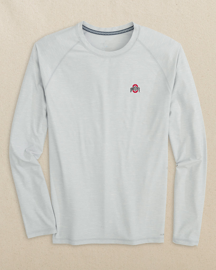 ohio state long sleeve dress shirt Southern Tide Ohio State Buckeyes brrr-illiant Performance Long Sleeve T-Shirt Grey (Size XXL) 46% Brrr Polyester 46% Polyester 8% Spandex