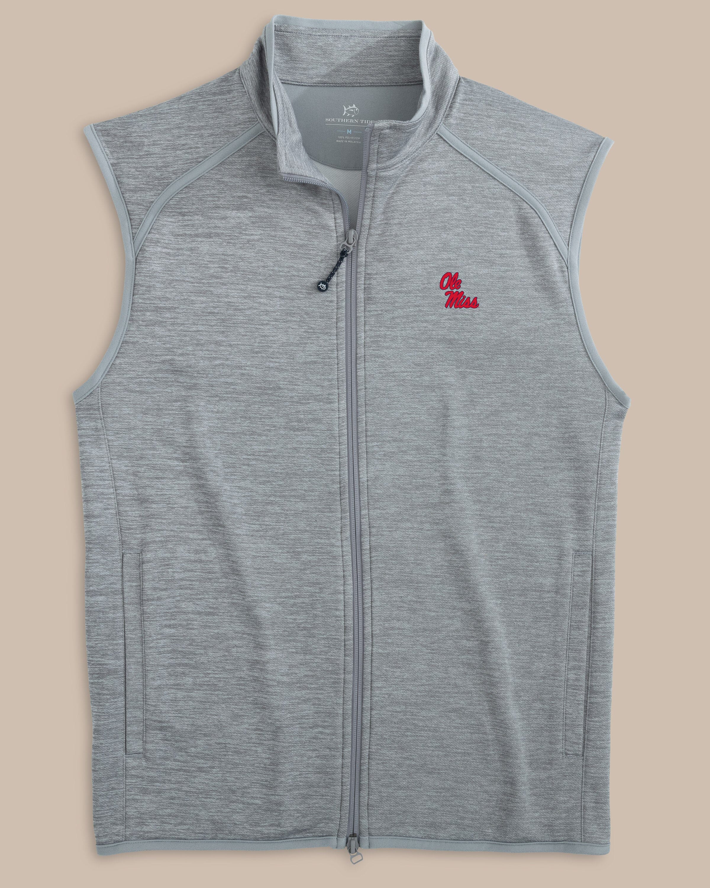 CLANE 25SS COLLAR SHORT VEST グレー High Neck Vest with Button Closures - Grey | COOSH