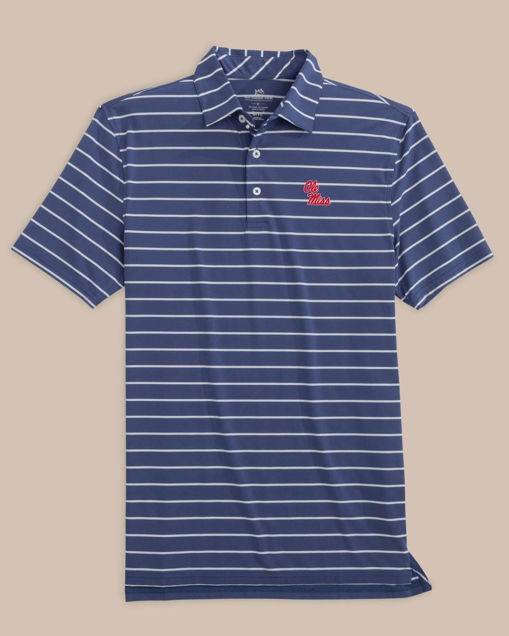 Ole Miss Rebels brrr°®-eeze Desmond Stripe Polo C_Polo Shirts Southern Tide 