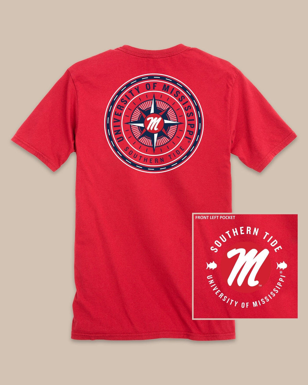 Ole Miss Rebels Gameday Collegiate Compass T-Shirt C_T-Shirts Southern Tide 