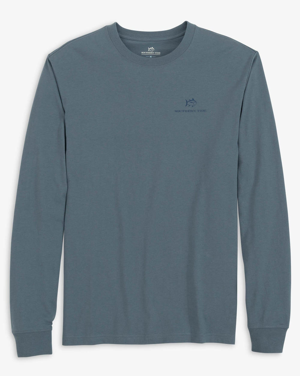 The front view of the Southern Tide On Board For Off Roads T-Shirt by Southern Tide - Blue Haze