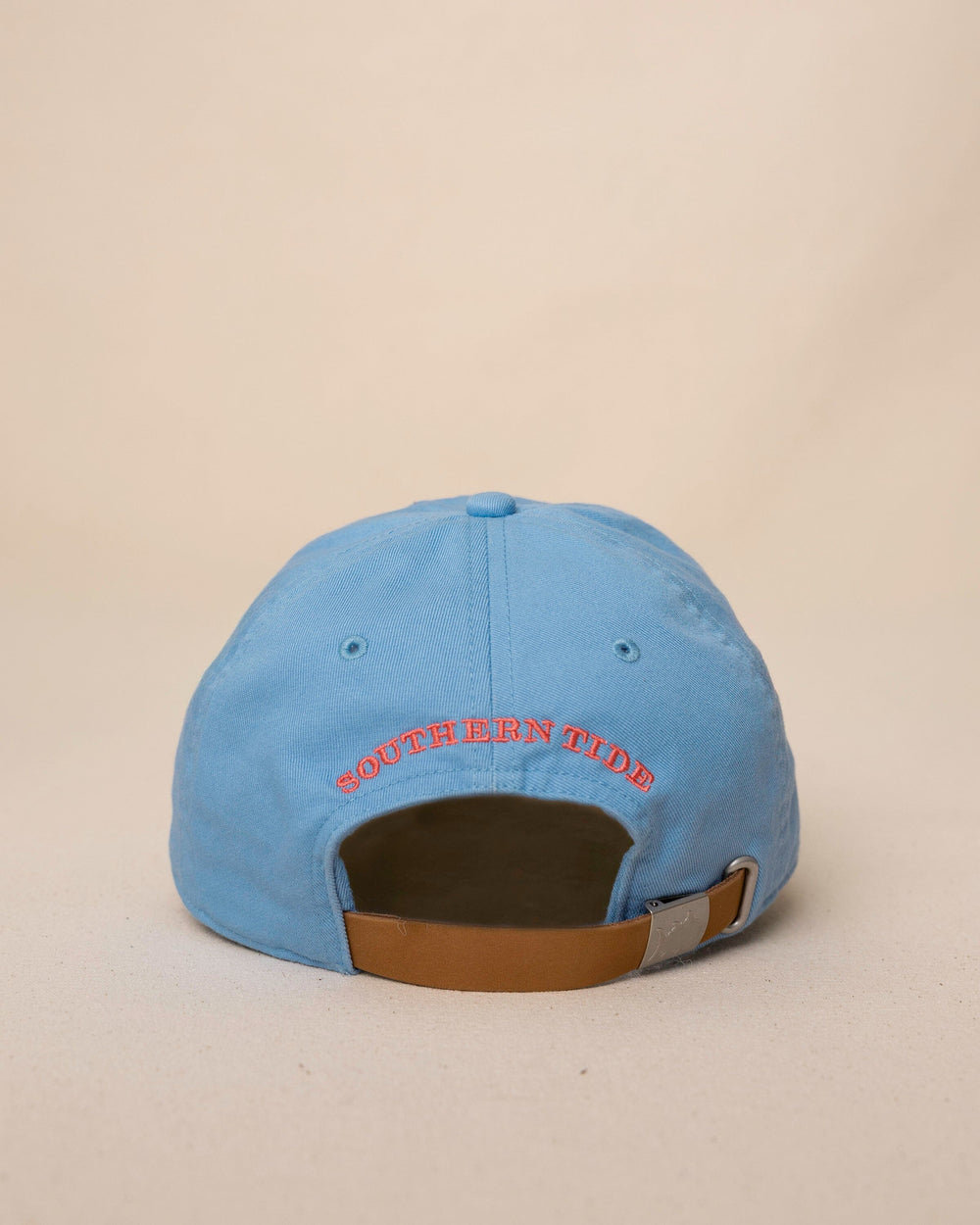 The back view of the Southern Tide Outline Skipjack Leather Strap Hat by Southern Tide - Ocean Channel