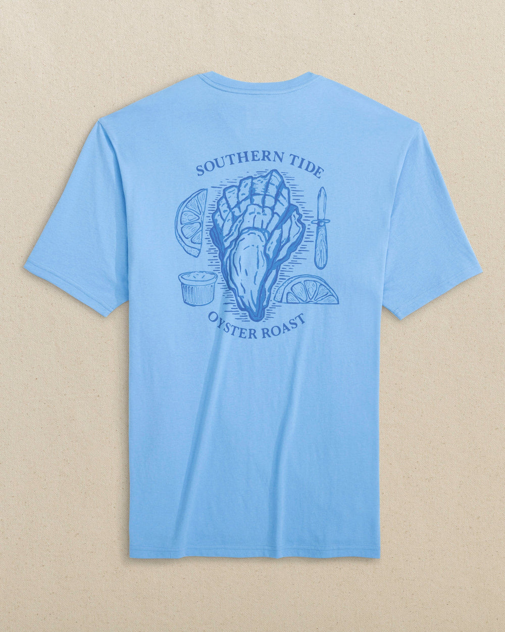 The back view of the Southern Tide Oyster Roast Short Sleeve T-Shirt by Southern Tide - Ocean Channel