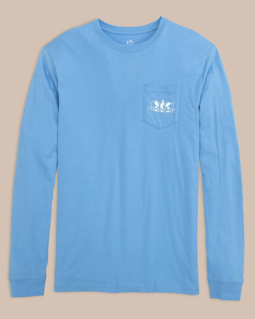 The front view of the Pelican Sunset Long Sleeve T-Shirt by Southern Tide - Ocean Channel