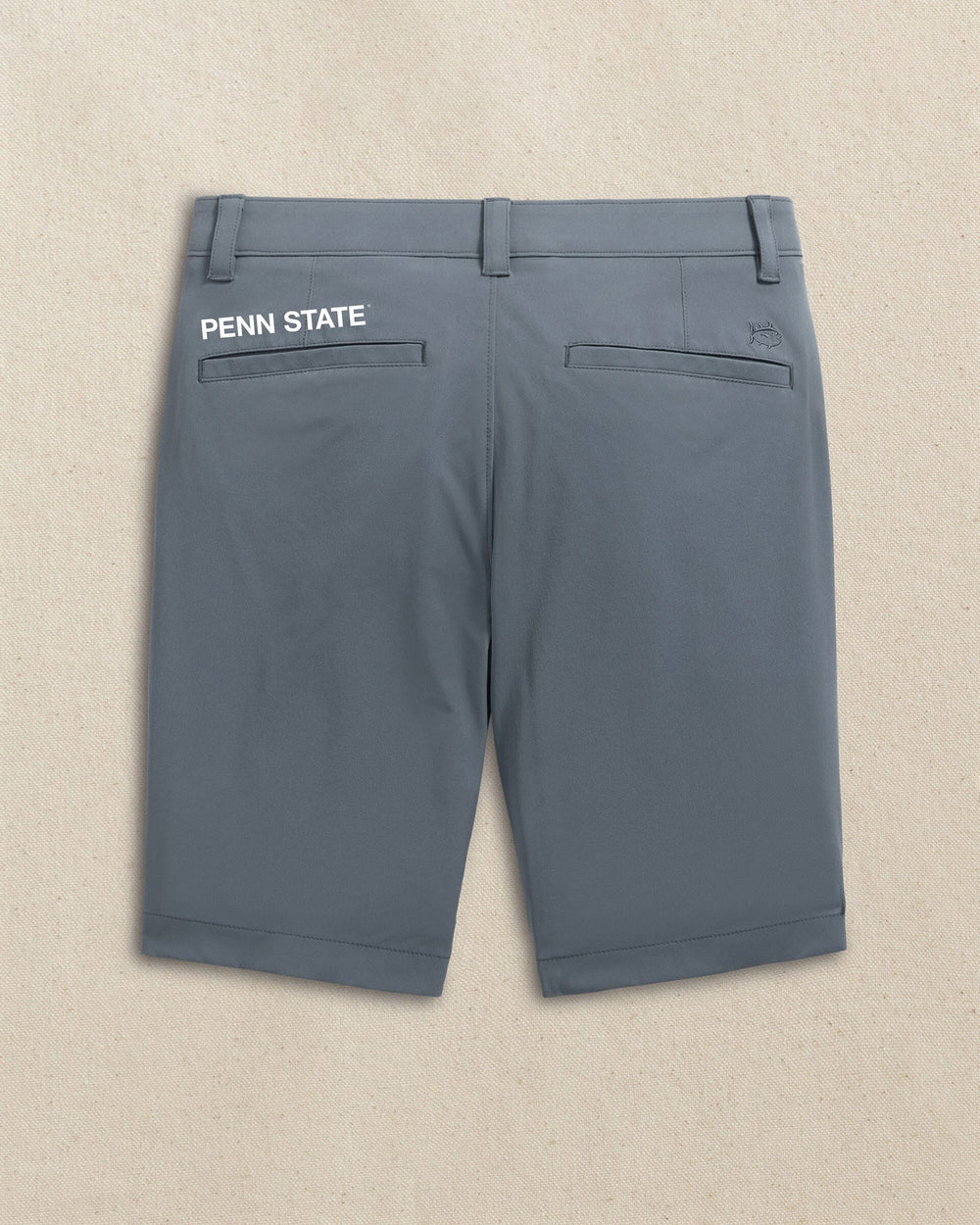 The back view of the Southern Tide Penn State Nittany Lions brrr°®-die 8" Performance Short by Southern Tide - Perfect Storm
