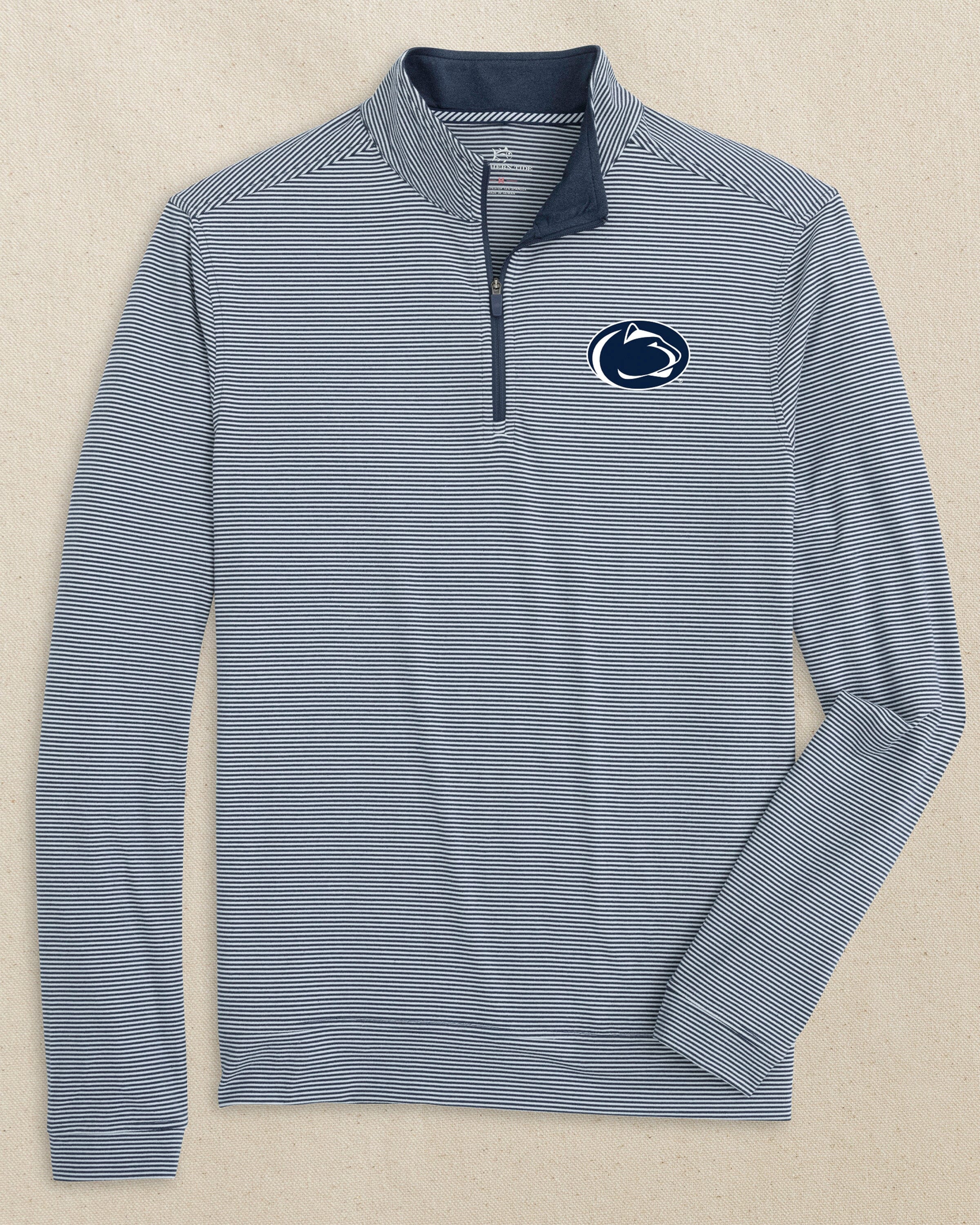 Men's Penn State Nittany Lions Stripe Quarter Zip | Southern Tide