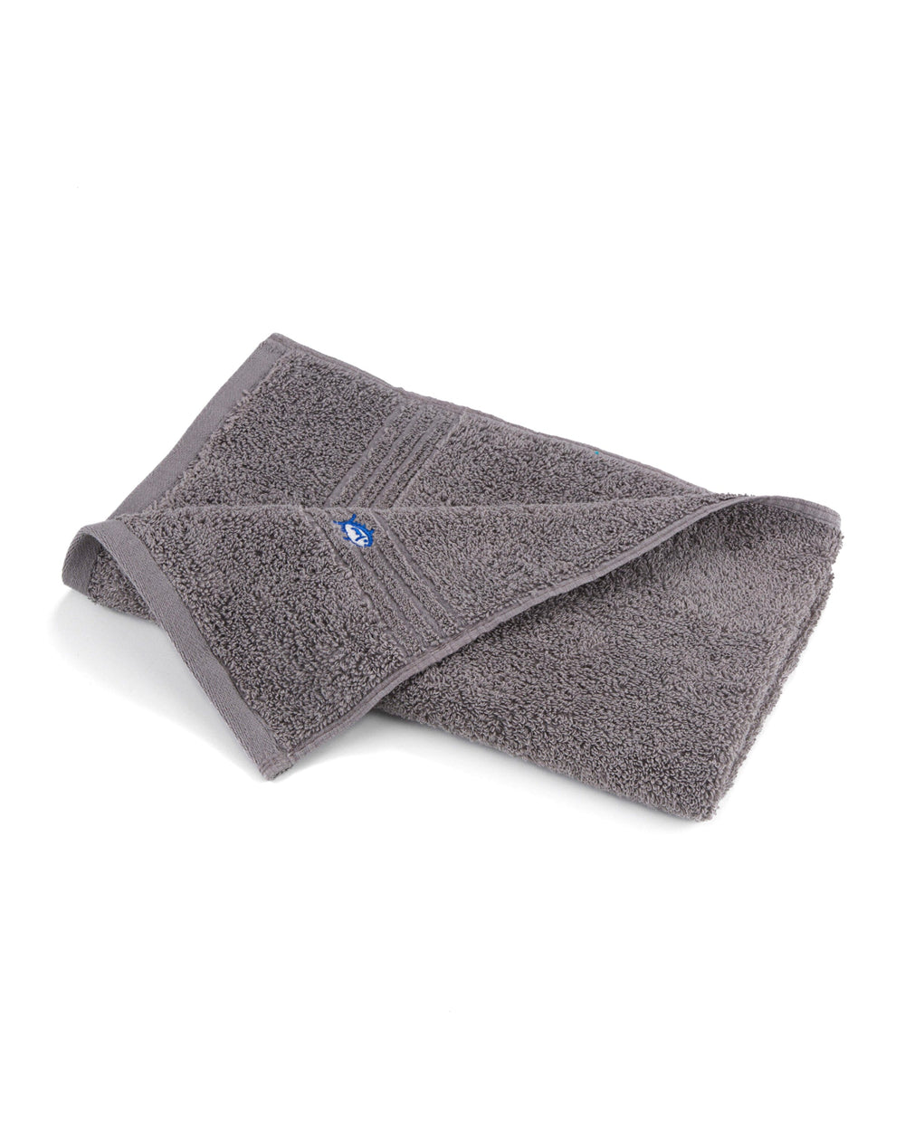 The front view of the Southern Tide Performance 5.0 Bath Towel 6-Piece Set in Nautical Grey by Southern Tide - Nautical Grey