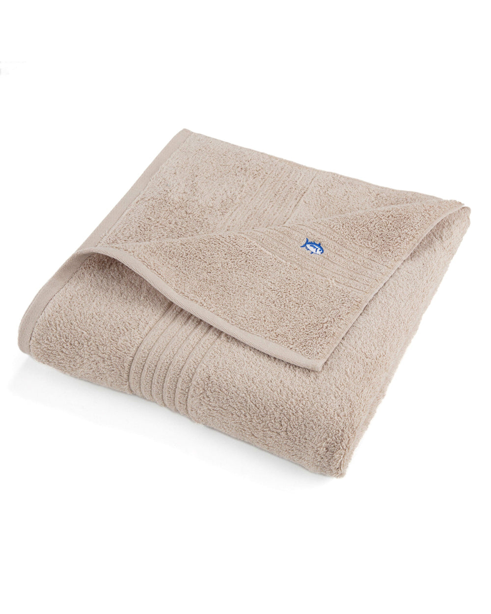 The front view of the Southern Tide Performance 5.0 Bath Towel 6-Piece Set in Sand by Southern Tide - Sand