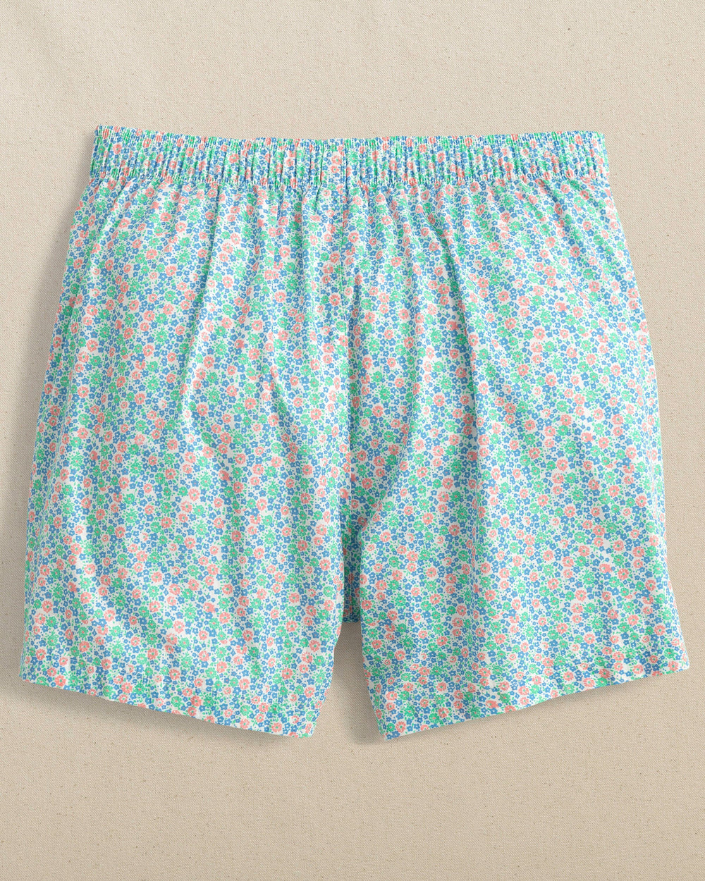 The back view of the Southern Tide Petal Party Boxer by Southern Tide - Classic White