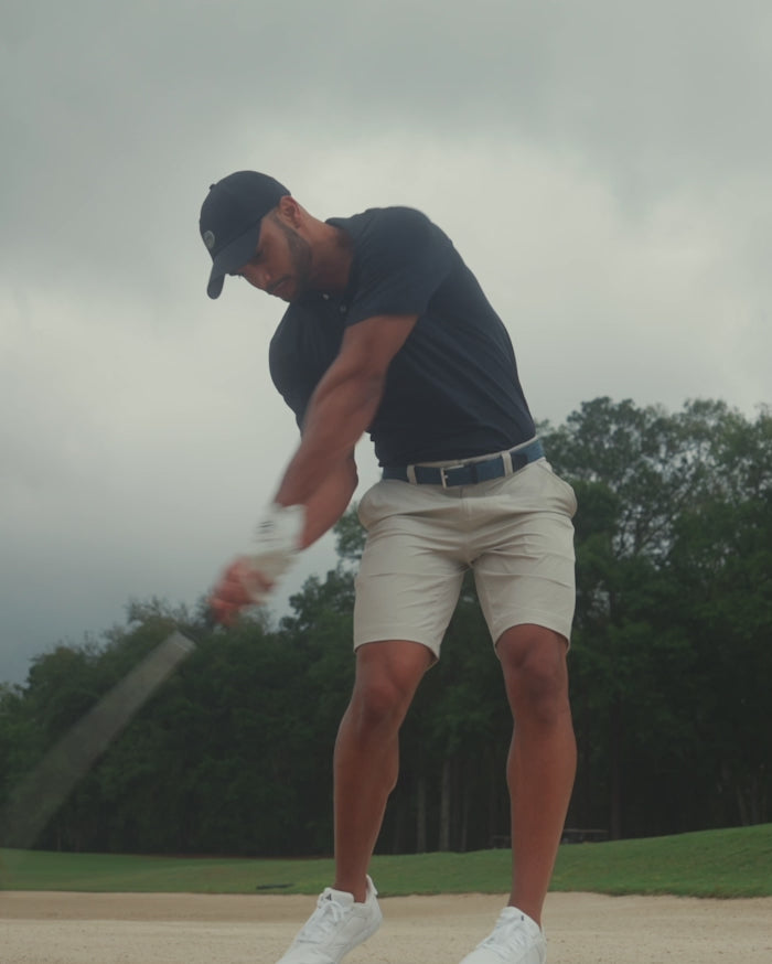 The video of the Southern Tide brrr-eeze Heather Performance Polo Shirt by Southern Tide - Heather Caviar Black