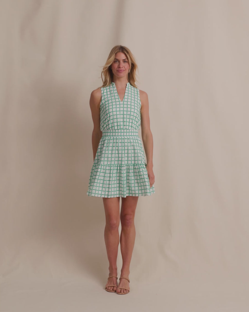 The video view of the Southern Tide Londyn Dress by Southern Tide - Simply Green