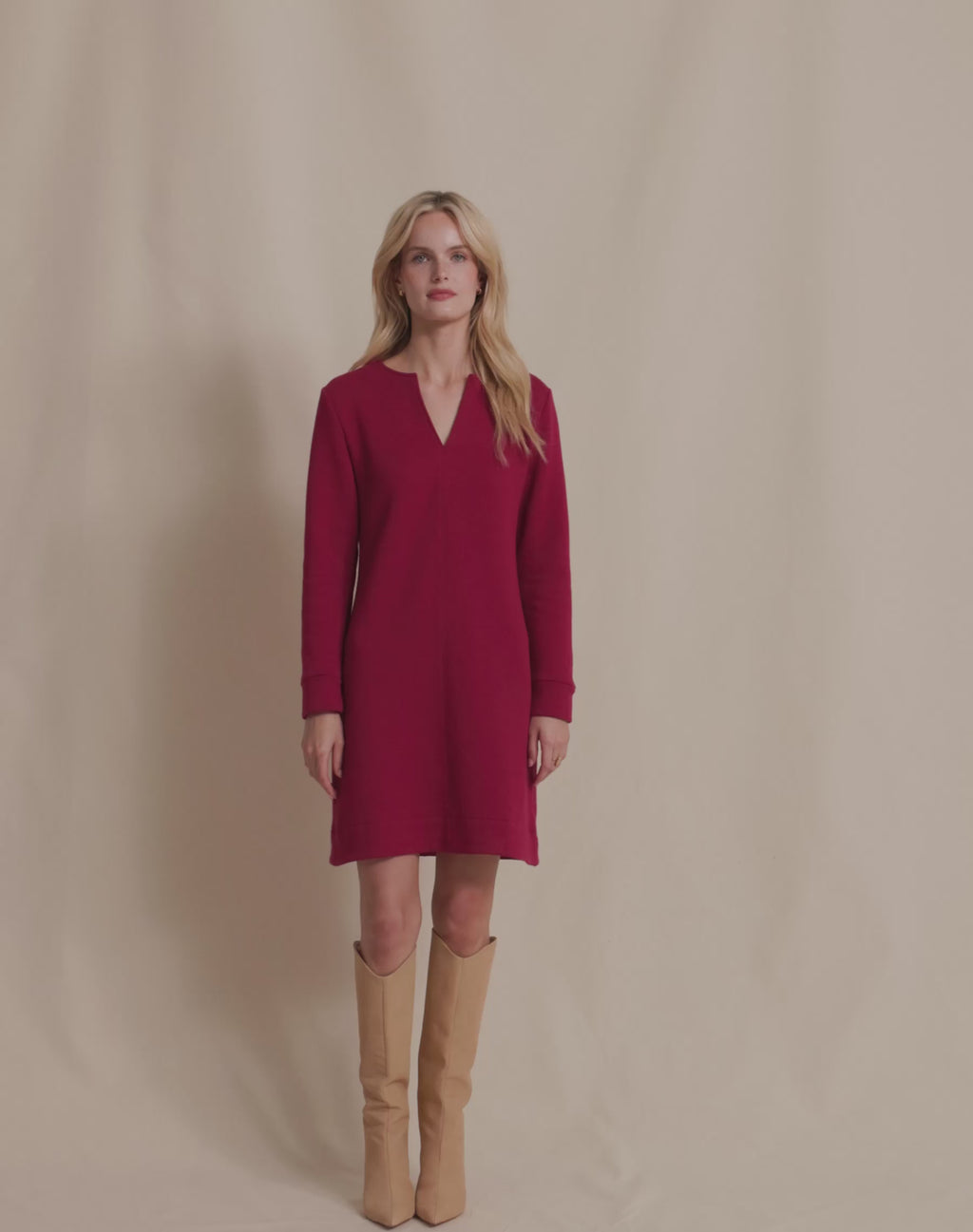 The runway view of the Southern Tide Cady Jacquard Dress by Southern Tide - Carolina Plum