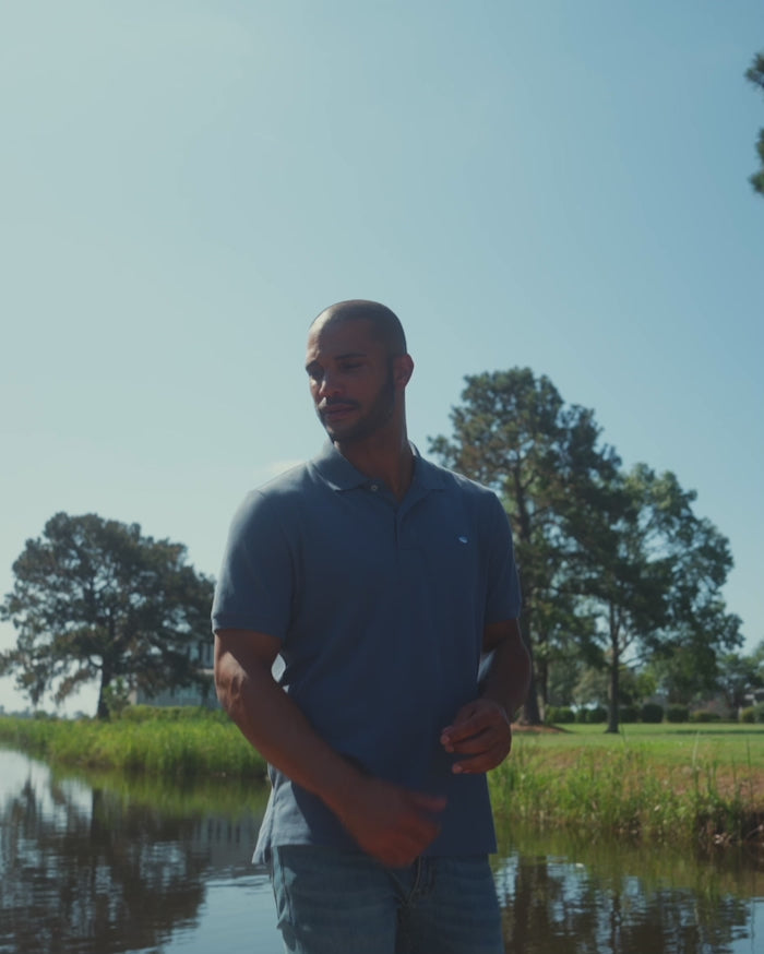 The video of the Southern Tide New Skipjack Polo Shirt by Southern Tide - Blue Haze