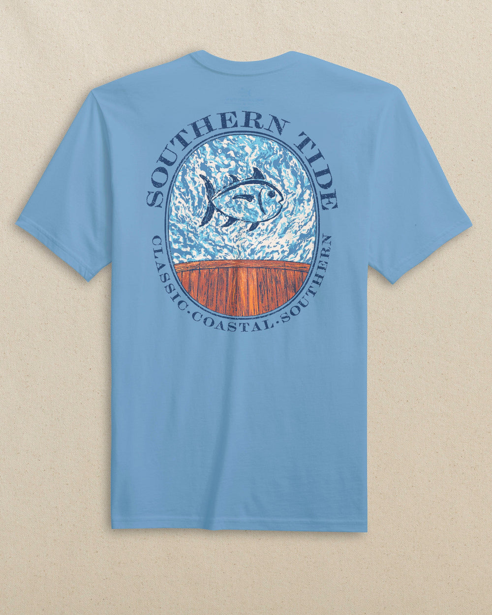 The back view of the Southern Tide Prop Wash Short Sleeve T-Shirt by Southern Tide - Ocean Channel