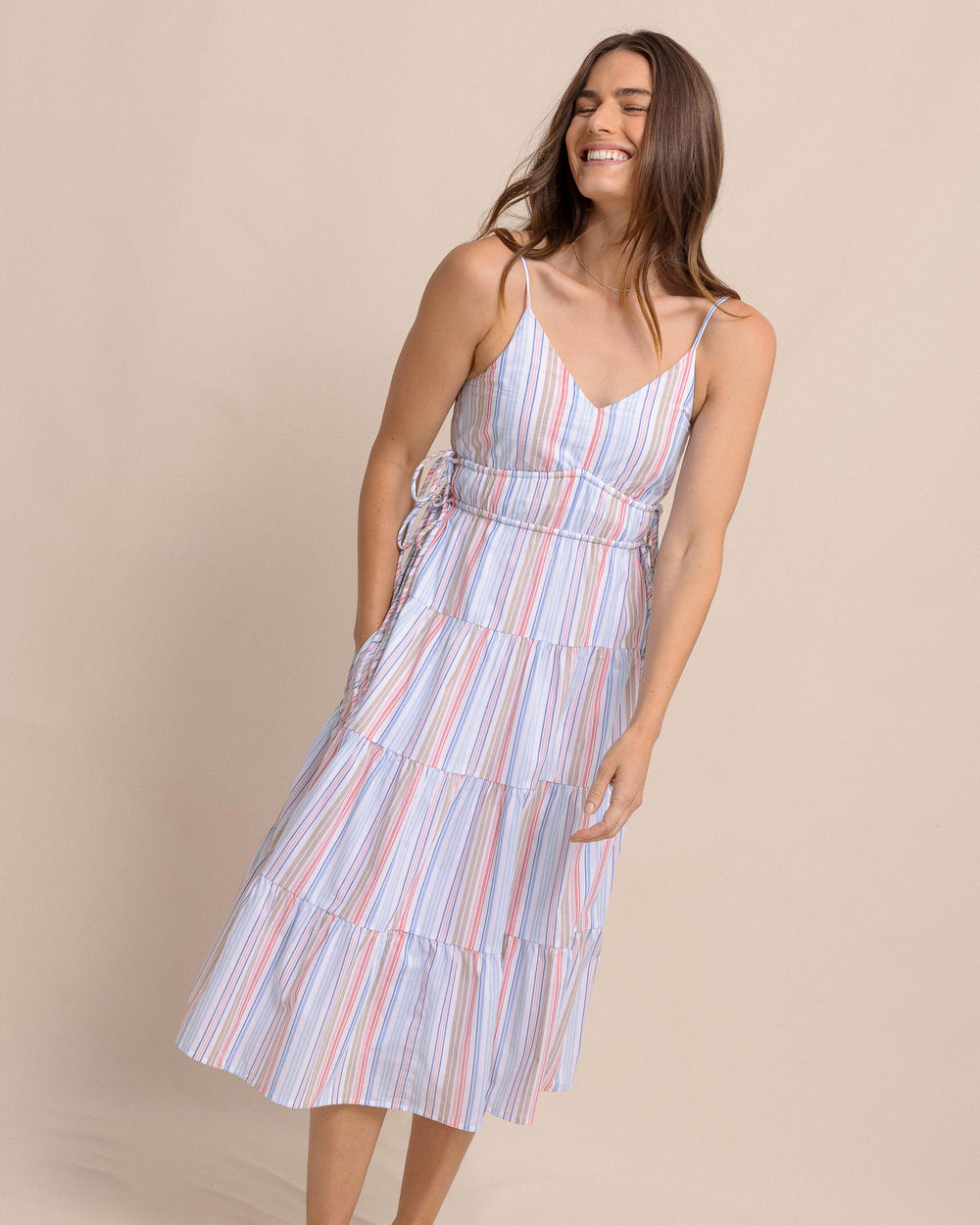 Raquel Stripe Midi Dress W_Dresses Southern Tide 