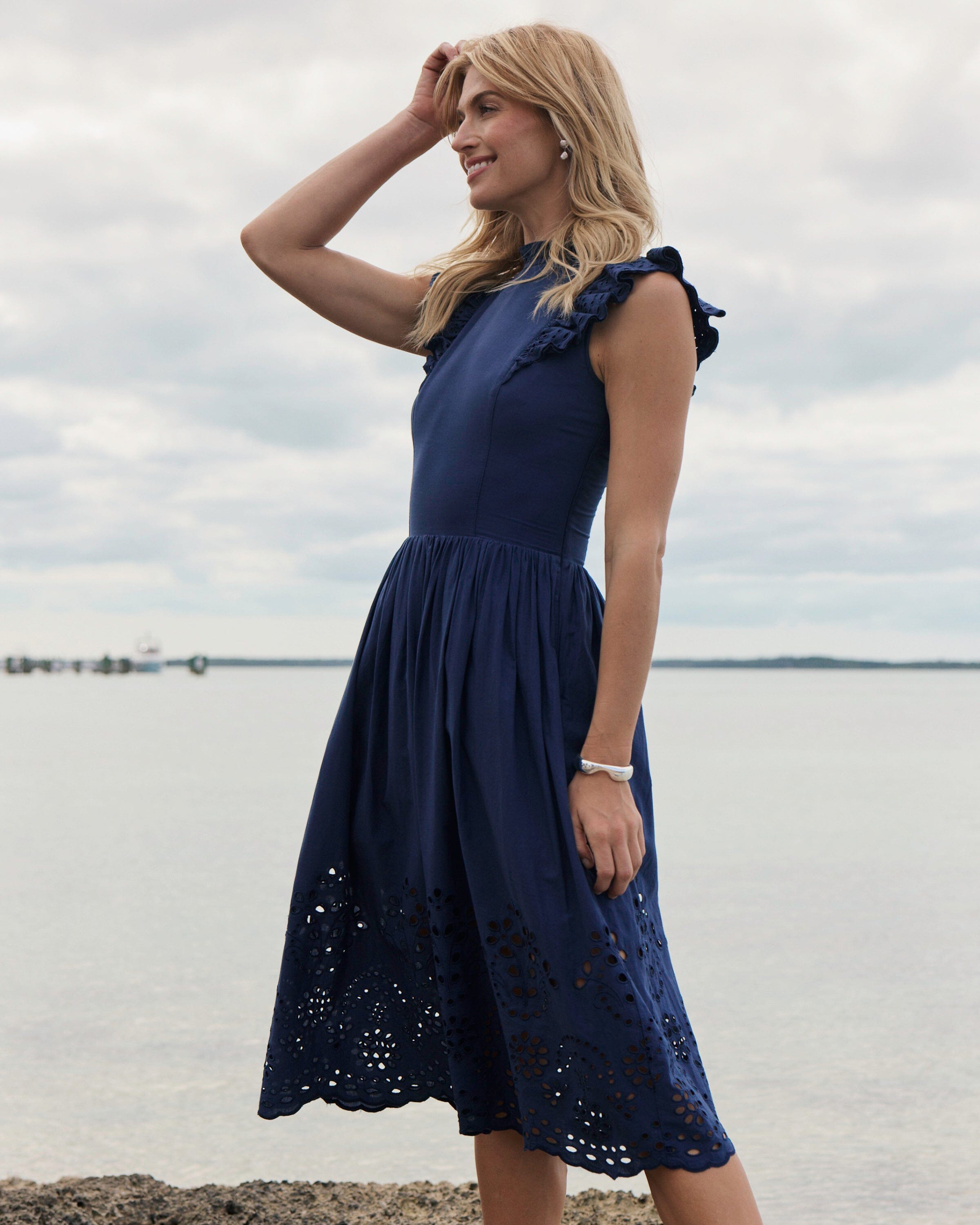 Women's Rebekah Eyelet Midi Dress