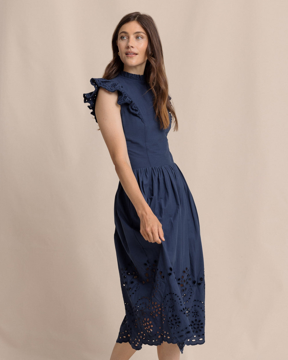 Women's Rebekah Eyelet Midi Dress | Southern Tide Women's Rebekah Eyelet Midi Dress | Southern Tide