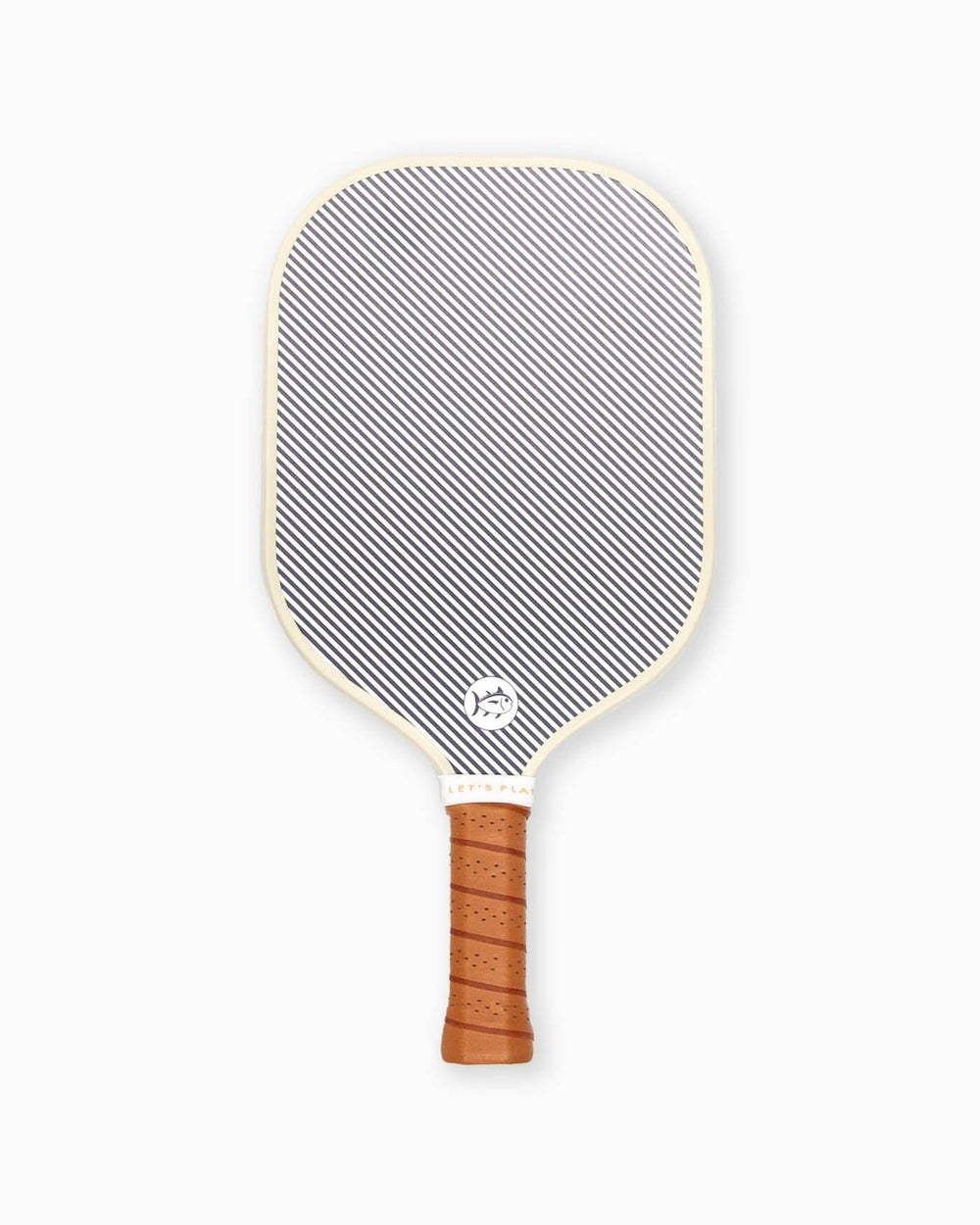 The front view of the Southern Tide Recess + Southern Tide Skipjack Stripe Pickleball Paddle by Southern Tide - Insignia Blue