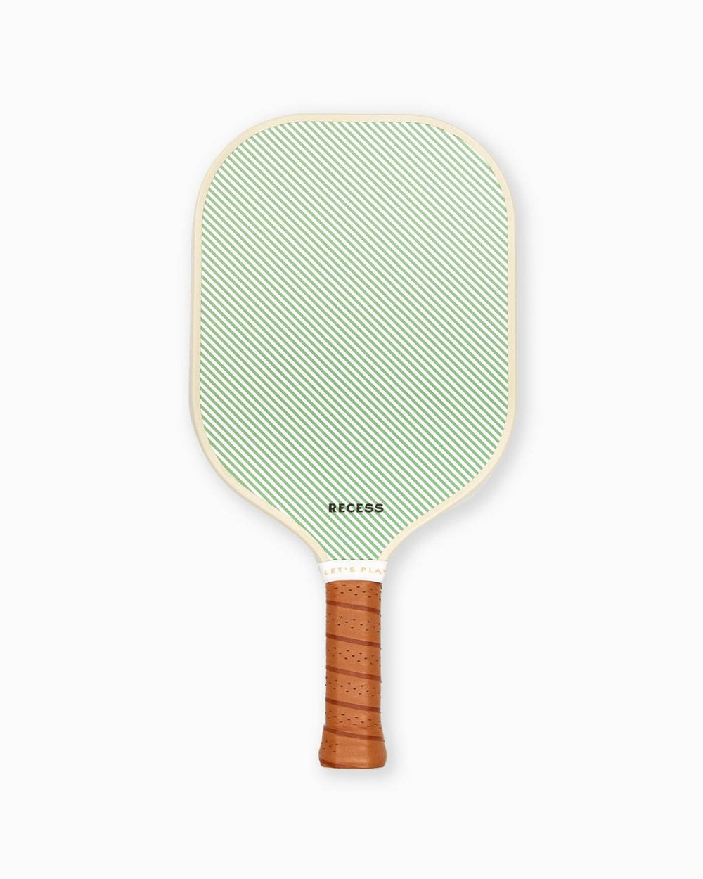 The back view of the Southern Tide Recess + Southern Tide Skipjack Stripe Pickleball Paddle by Southern Tide - Kelly Green