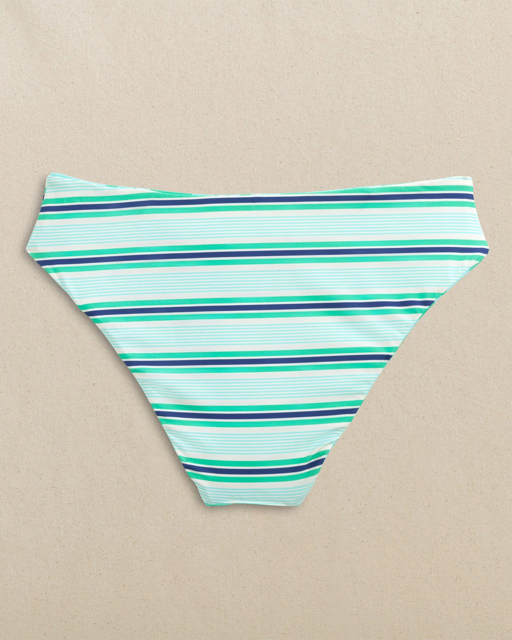 The back view of the Southern Tide Reversible Tropical Stripe Hipster Bikini Bottom by Southern Tide - Florida Keys