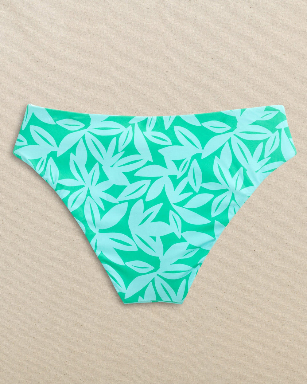 The back reverse view of the Southern Tide Reversible Tropical Stripe Hipster Bikini Bottom by Southern Tide - Florida Keys