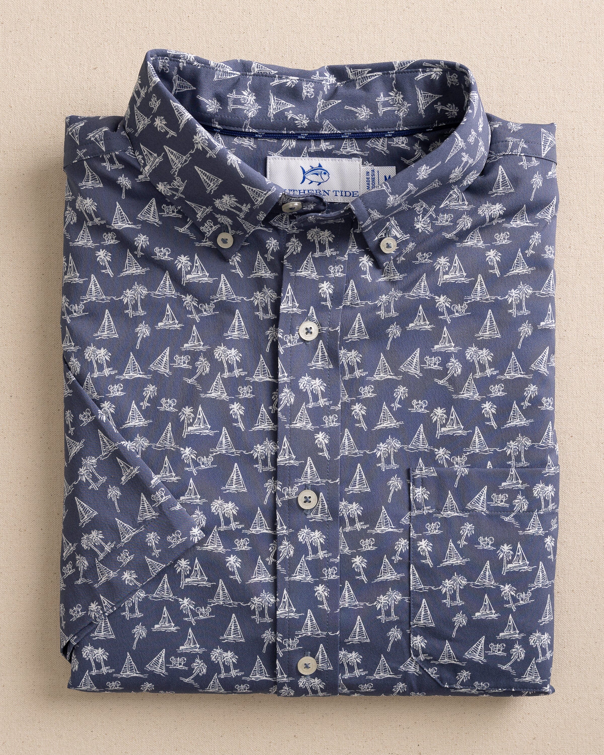 ★ POSZER★ Crinkle Short Sleeve T-Shirt Navy 242CSSTS044F Jerseys/Tops (Short Sleeve) - Pitt Meadows Cycle