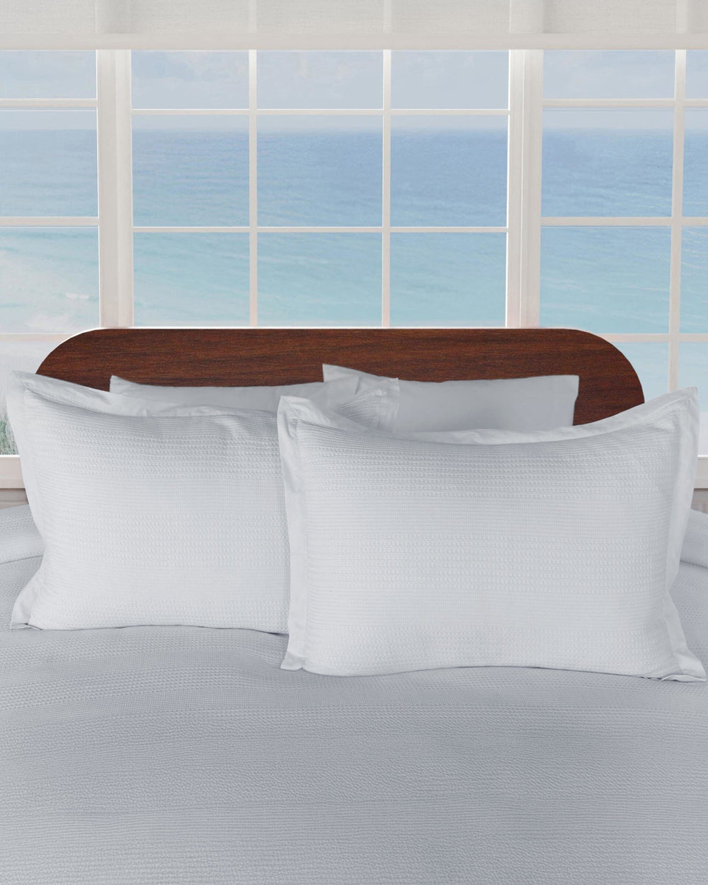 The detail view of the Southern Tide Saltwater Comforter Set by Southern Tide - Grey