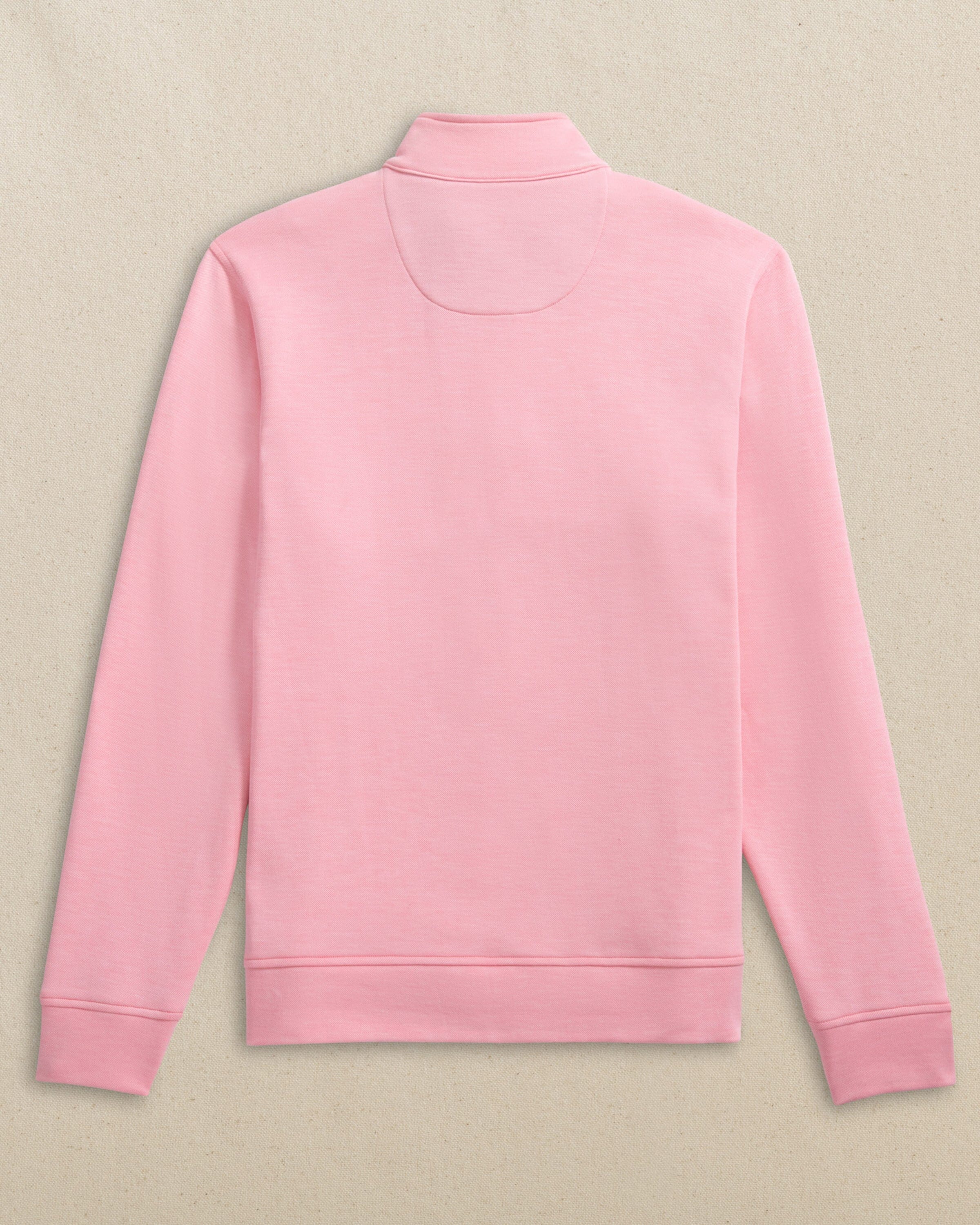 Men's Sandy Cove Pique Quarter Zip - Sea Pink | Southern Tide