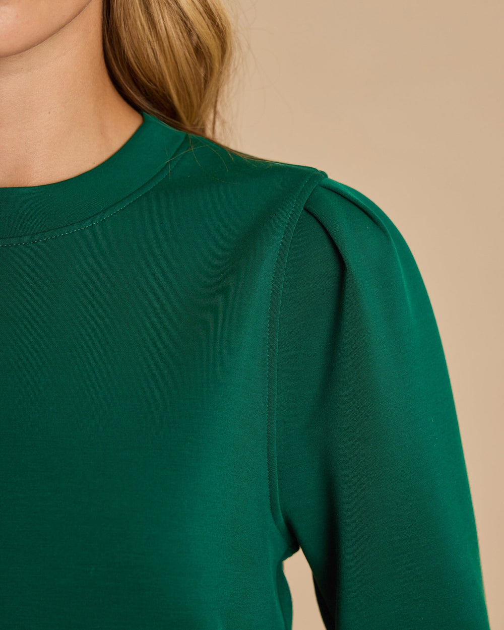 The detail view of the Southern Tide Sara Lounge Pullover by Southern Tide - Salt Meadow