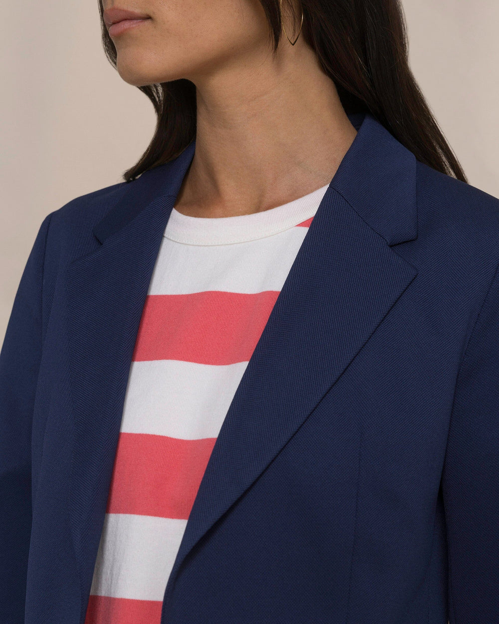 The detail view of the Southern Tide Savannah Blazer by Southern Tide - Nautical Blue