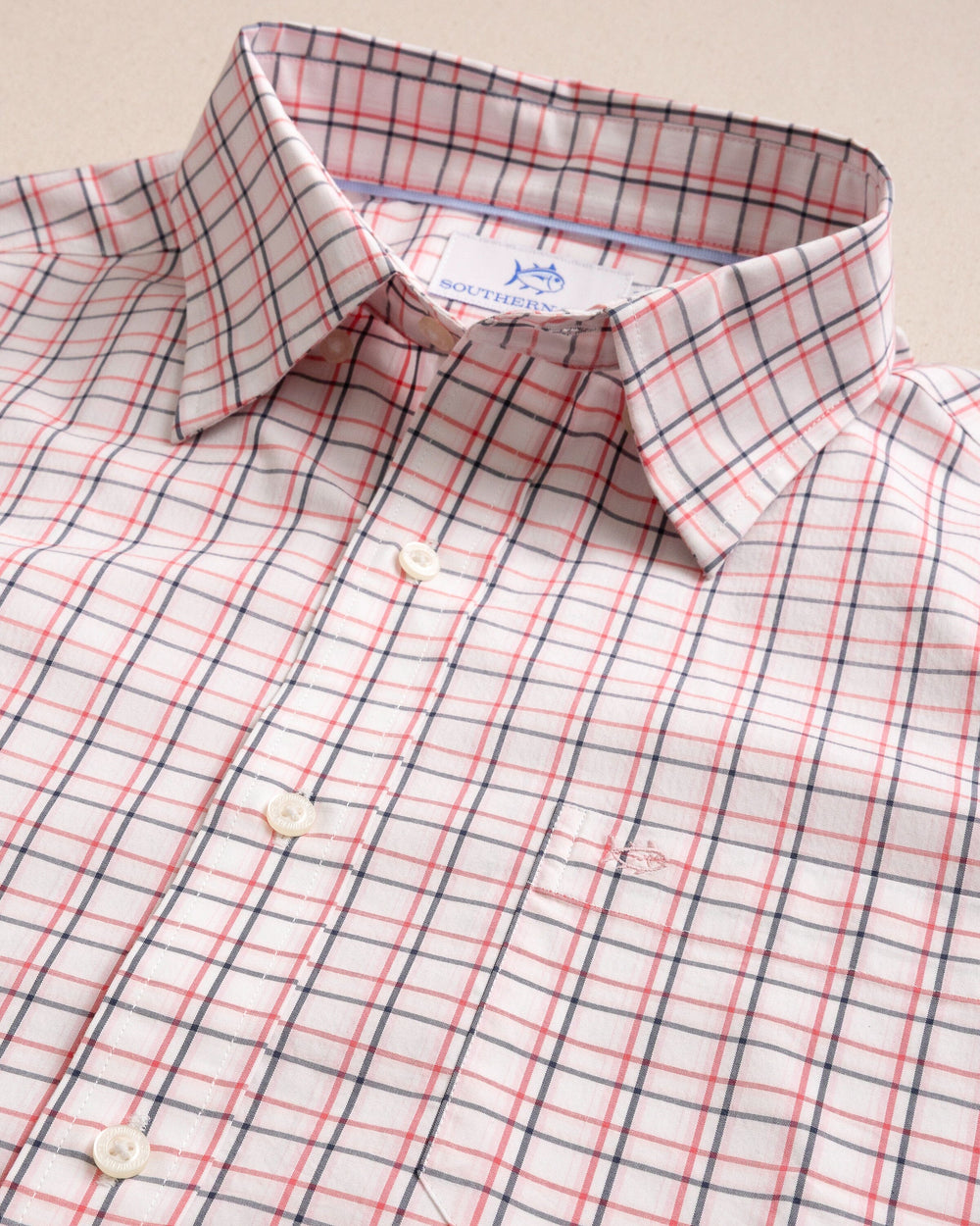Chemise sport chic rose brodée écussons | Cotton Park Chemise sport chic rose brodée écussons | Cotton Park
