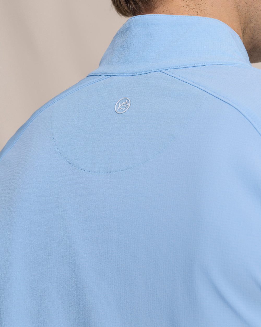 The detail view of the Southern Tide Seabreeze Performance Pullover by Southern Tide - Ocean Channel