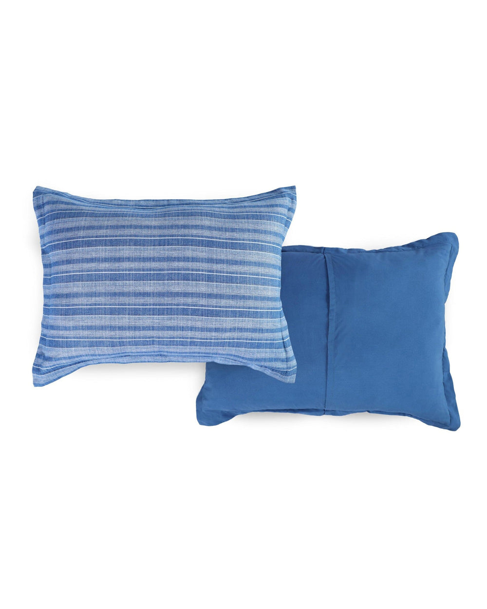 The front view of the Southern Tide Seafarer Comforter Set by Southern Tide - Blue 