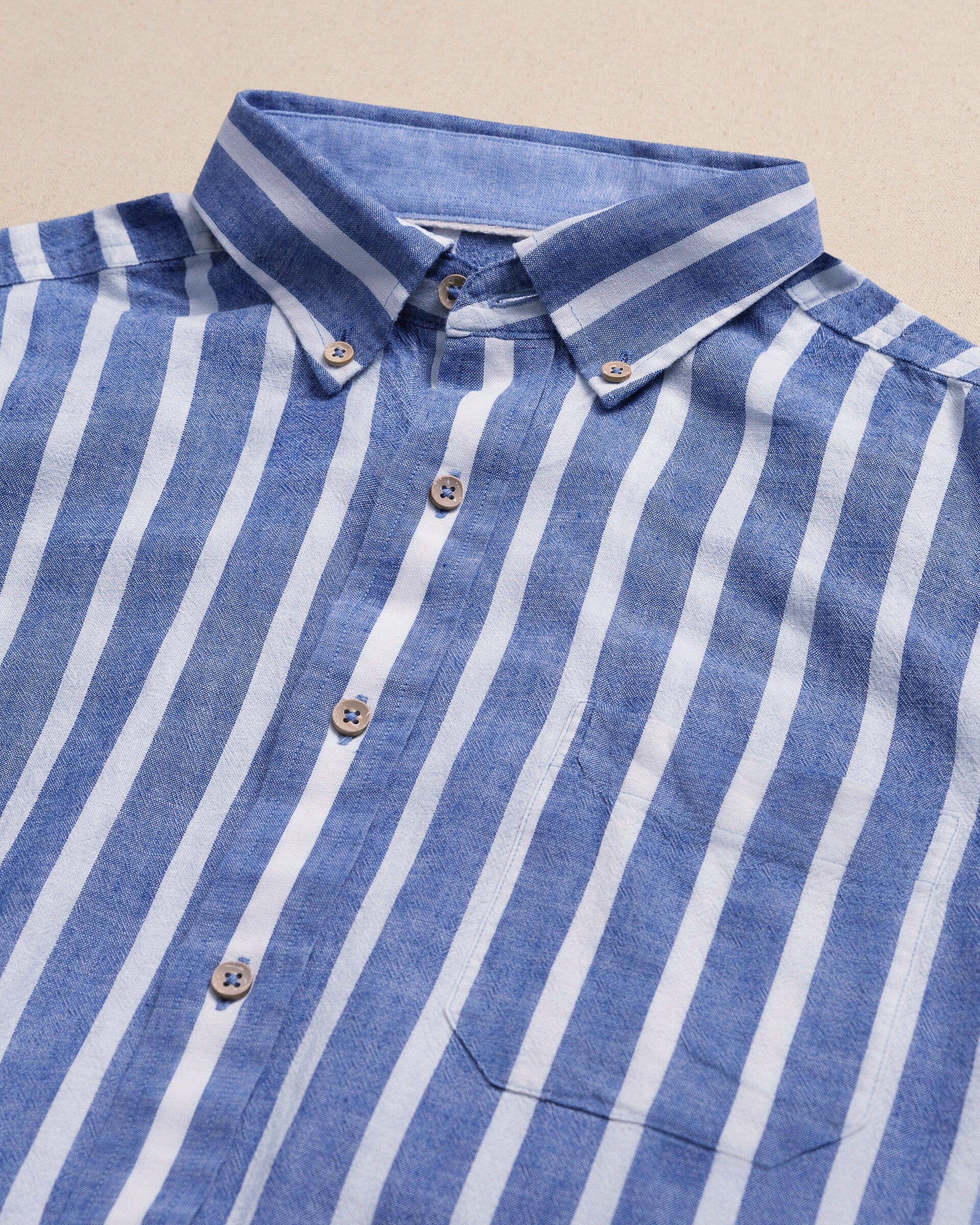 Men's Seamark Stripe Short Sleeve Sport Shirt | Southern Tide