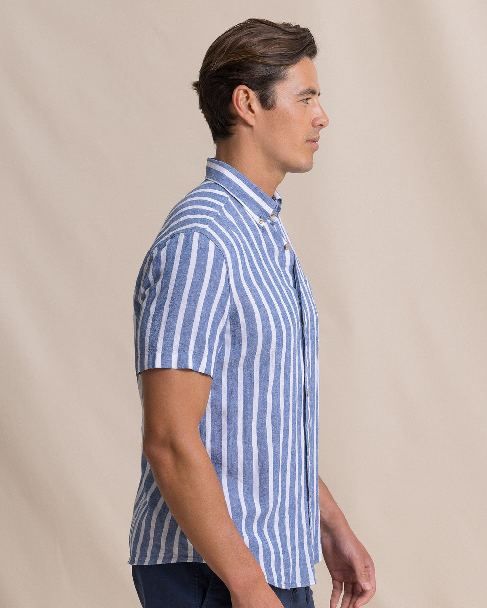 rayon dress shirt Short Sleeve Rayon Print Camp Collar In Sky Captain