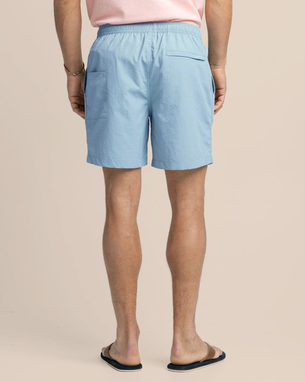 The back view of the Southern Tide Shoreline 6 Nylon Short by Southern Tide - Windward Blue