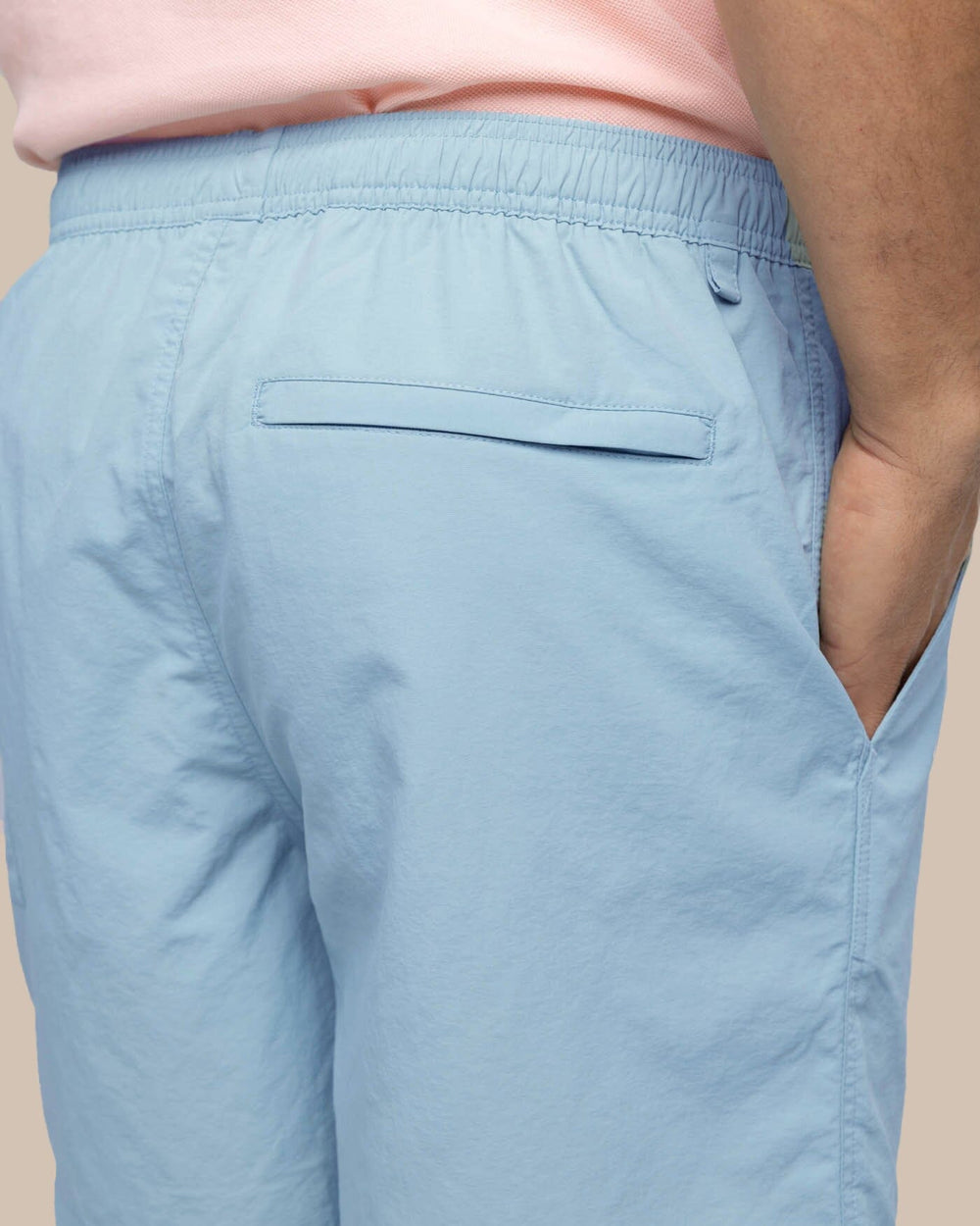 The detail view of the Southern Tide Shoreline 6 Nylon Short by Southern Tide - Windward Blue