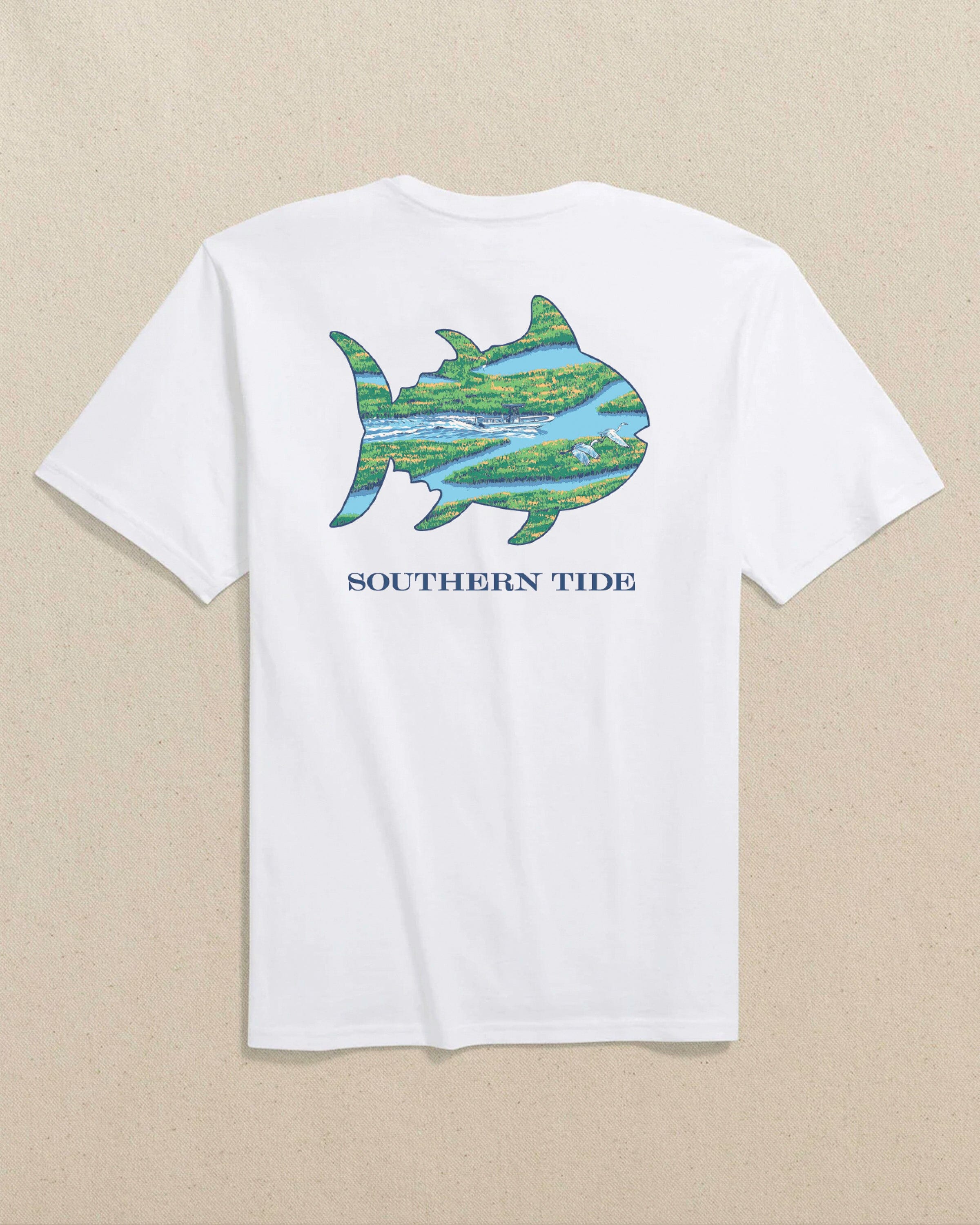 Skipjack Fill Marsh Scene Short Sleeve T-Shirt