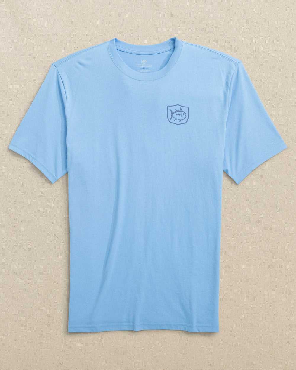 The front view of the Southern Tide Skipjack Fishing Short Sleeve T-Shirt by Southern Tide - Ocean Channel