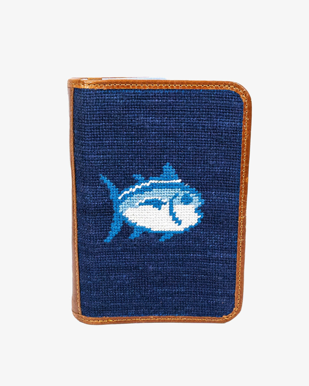 The flat front view of the Southern Tide Skipjack Golf Scorecard Holder by Southern Tide - Navy